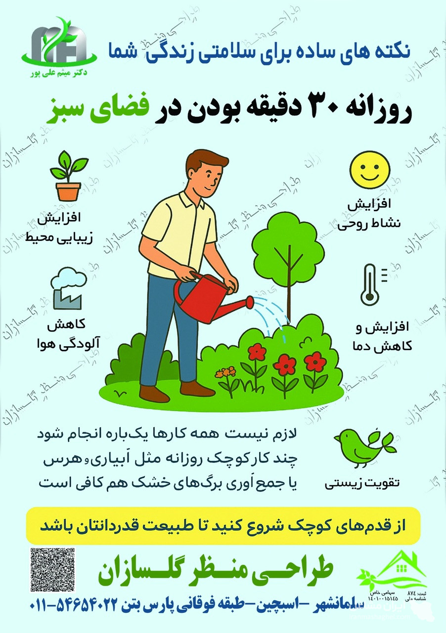 محقق مدرس محوطه سازی و فضای سبز دکتر میثم علی پور سلمانشهر